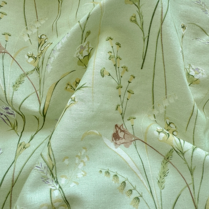 91家纺网 家纺一手货源 找家纺 恋佳居 2026新款A类全棉有氧双层纱印花毛巾绣贝壳边四件套 旖阁