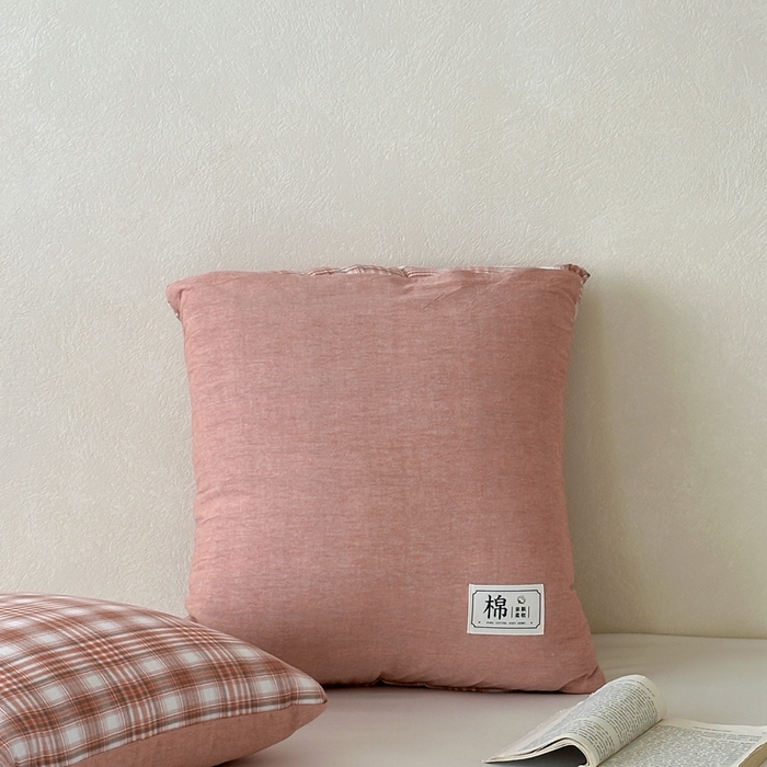 91家纺网 家纺一手货源 找家纺 多米家居 2025新款全棉水洗棉抱枕被 星辰-红