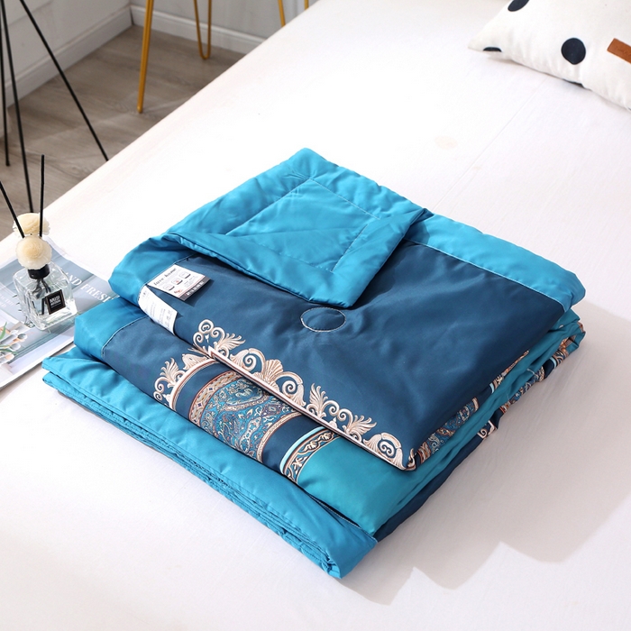 91家纺网 家纺一手货源 找家纺 贝兰仙奴 2025新款水洗天丝大中国风版夏被 镜花水月