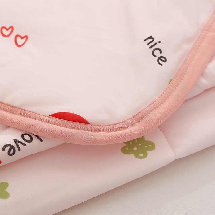 91家纺网 家纺一手货源 找家纺 贝兰仙奴 2025新款针织棉夏被 草莓粉