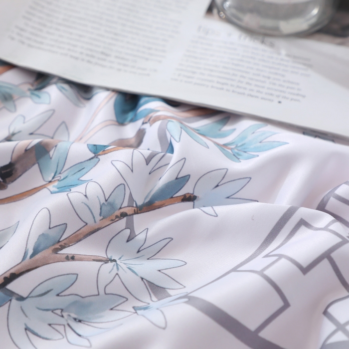 91家纺网 家纺一手货源 找家纺 贝兰仙奴 2025新款水洗天丝大中国风版夏被 梦回江南