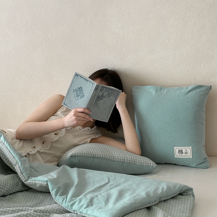 91家纺网 家纺一手货源 找家纺 （总）多米家居 2025新款全棉水洗棉抱枕被