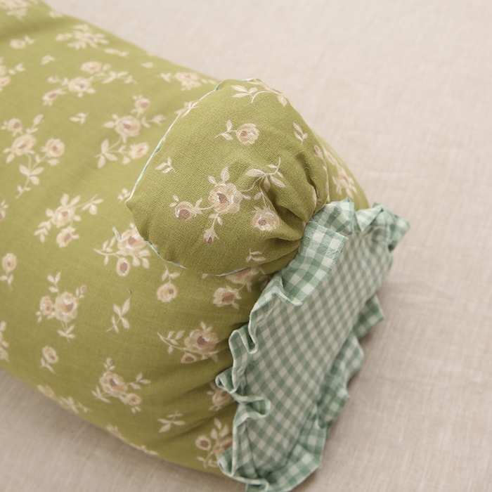 91家纺网 家纺一手货源 找家纺 梦叶草 2025新款全棉双层纱萌兔荞麦枕芯护颈枕头50*16*16cm（±2cm） 萌兔荞麦枕-青春时光