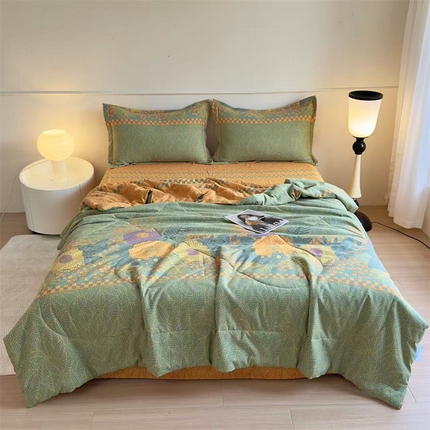 91家纺网 家纺一手货源 找家纺 （总）禧多家纺 2025新款双层纱夏被四件套