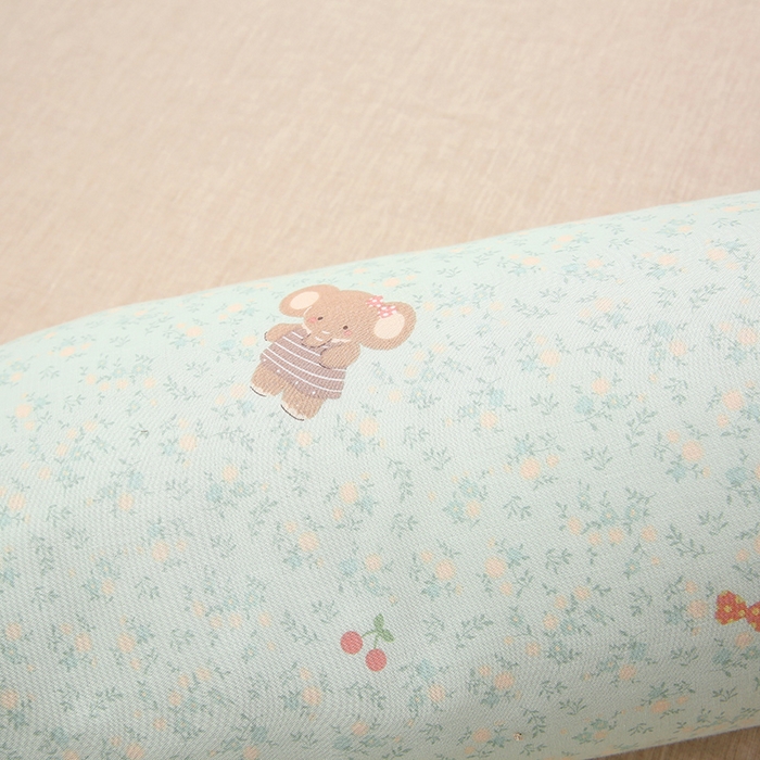 91家纺网 家纺一手货源 找家纺 梦叶草 2025新款全棉双层纱萌兔荞麦枕芯护颈枕头50*16*16cm（±2cm） 萌兔荞麦枕-萌象墩墩