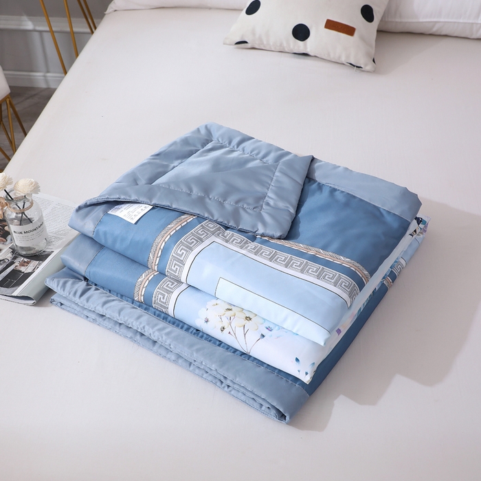 91家纺网 家纺一手货源 找家纺 贝兰仙奴 2025新款水洗天丝大中国风版夏被 花香满园