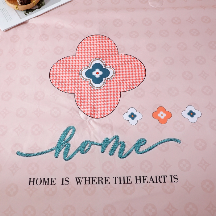 91家纺网 家纺一手货源 找家纺 贝兰仙奴 2025新款水洗天丝大中国风版夏被 四叶情怀