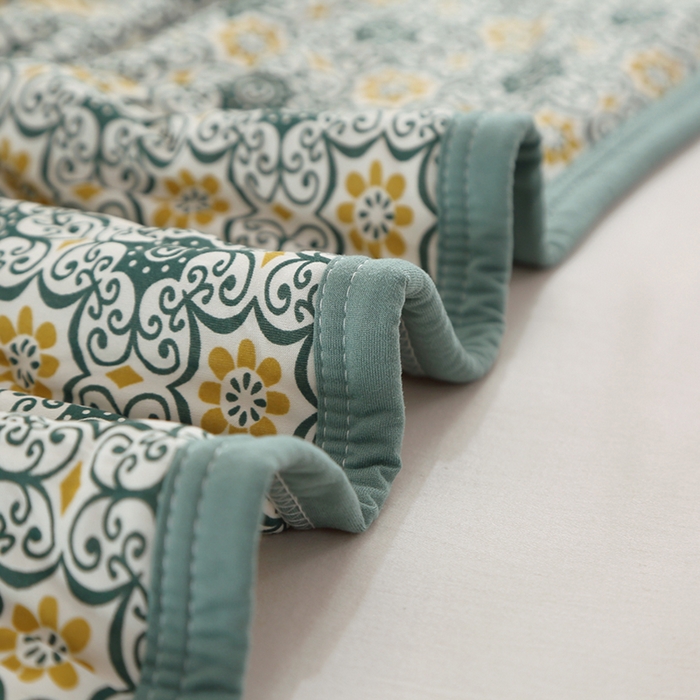 91家纺网 家纺一手货源 找家纺 贝兰仙奴 2025新款针织棉夏被 异域风情