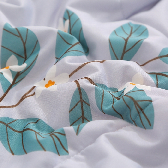 91家纺网 家纺一手货源 找家纺 贝兰仙奴 2025新款针织棉夏被 大叶菊花