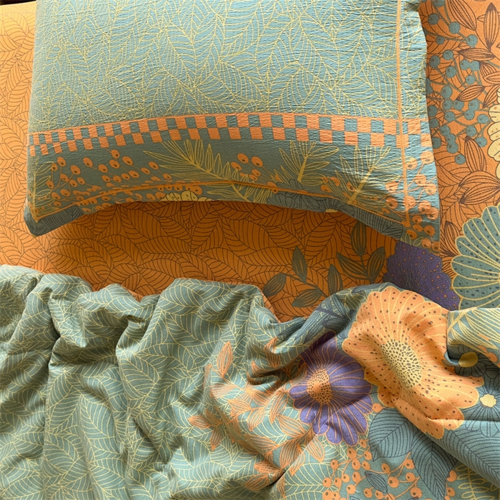 91家纺网 家纺一手货源 找家纺 （总）禧多家纺 2025新款双层纱夏被四件套