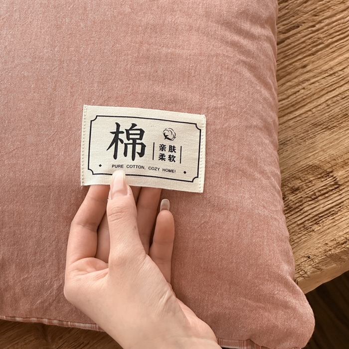 91家纺网 家纺一手货源 找家纺 多米家居 2025新款全棉水洗棉抱枕被 星辰-红