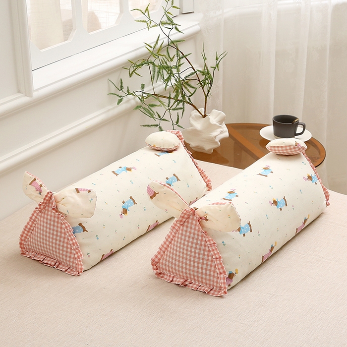 91家纺网 家纺一手货源 找家纺 梦叶草 2025新款全棉双层纱萌兔荞麦枕芯护颈枕头50*16*16cm（±2cm） 萌兔荞麦枕-汪汪小队