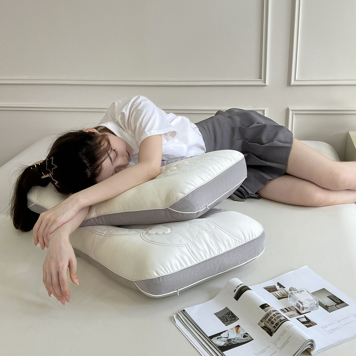 91家纺网 家纺一手货源 找家纺 （总）珍贝家纺 2025新款亲肤舒适向云端 枕头枕芯