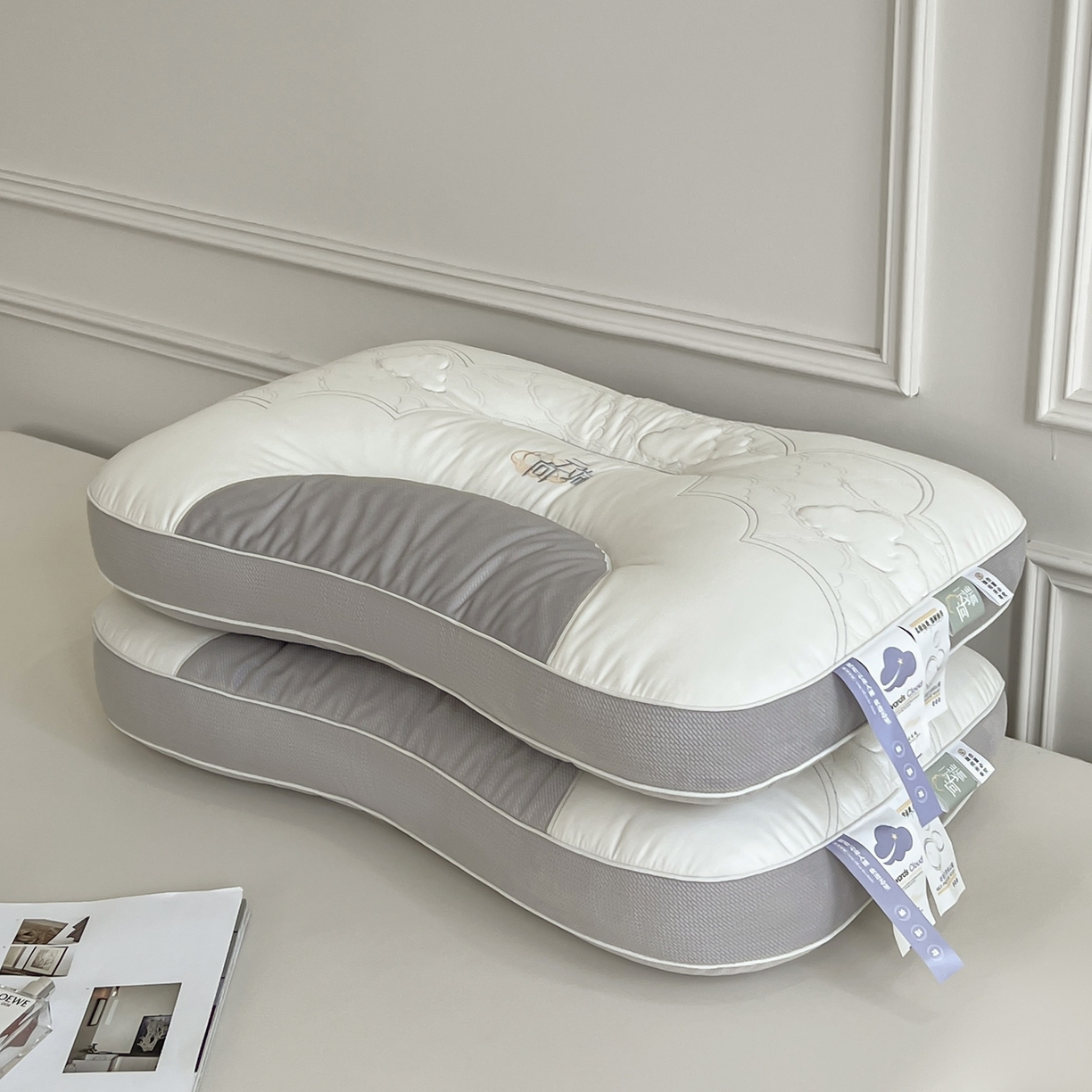 91家纺网 家纺一手货源 找家纺 （总）珍贝家纺 2025新款亲肤舒适向云端 枕头枕芯