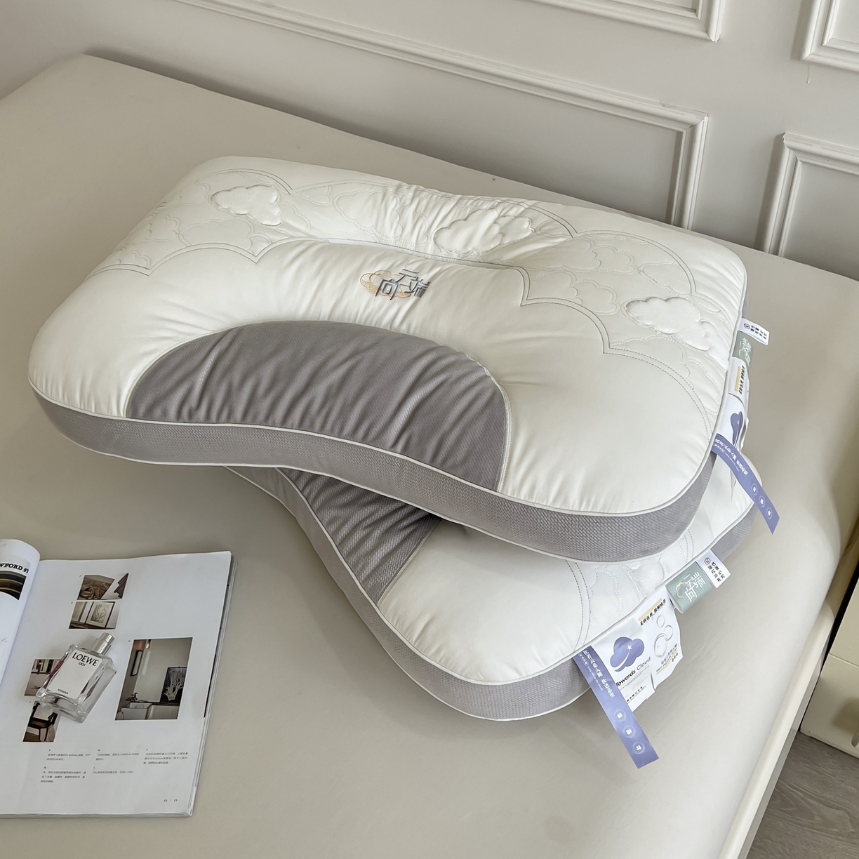 （总）珍贝家纺 2025新款亲肤舒适向云端 枕头枕芯