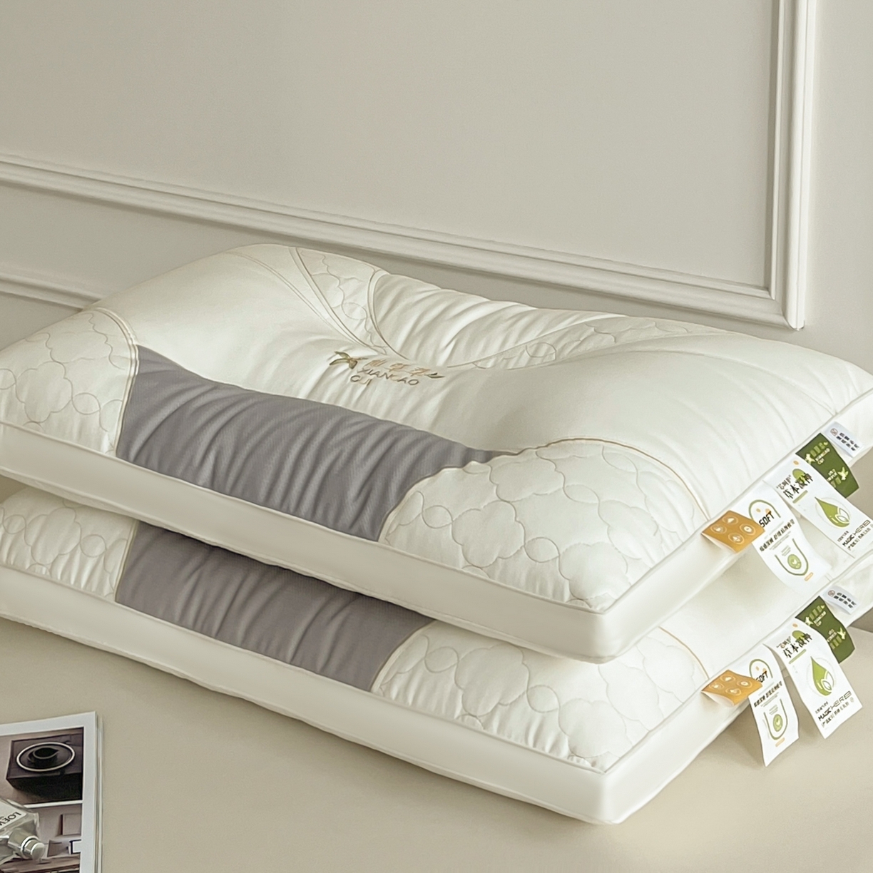 91家纺网 家纺一手货源 找家纺 （总）珍贝家纺 2025新款亲肤舒适仙草萃 枕头枕芯