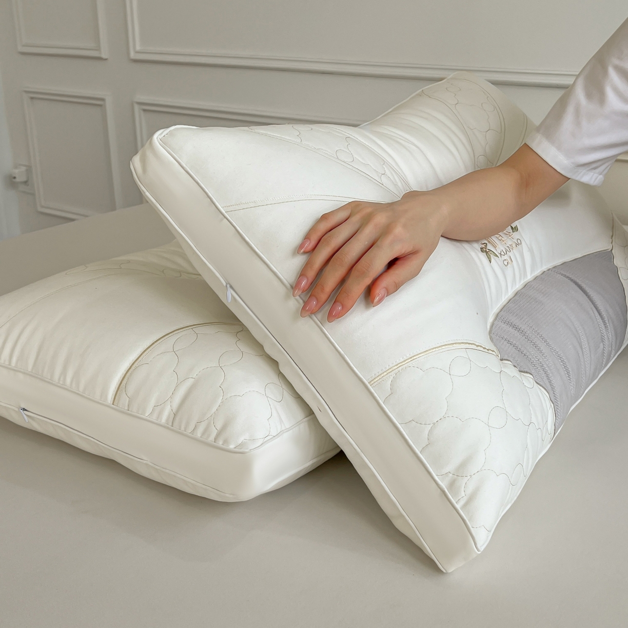 91家纺网 家纺一手货源 找家纺 （总）珍贝家纺 2025新款亲肤舒适仙草萃 枕头枕芯