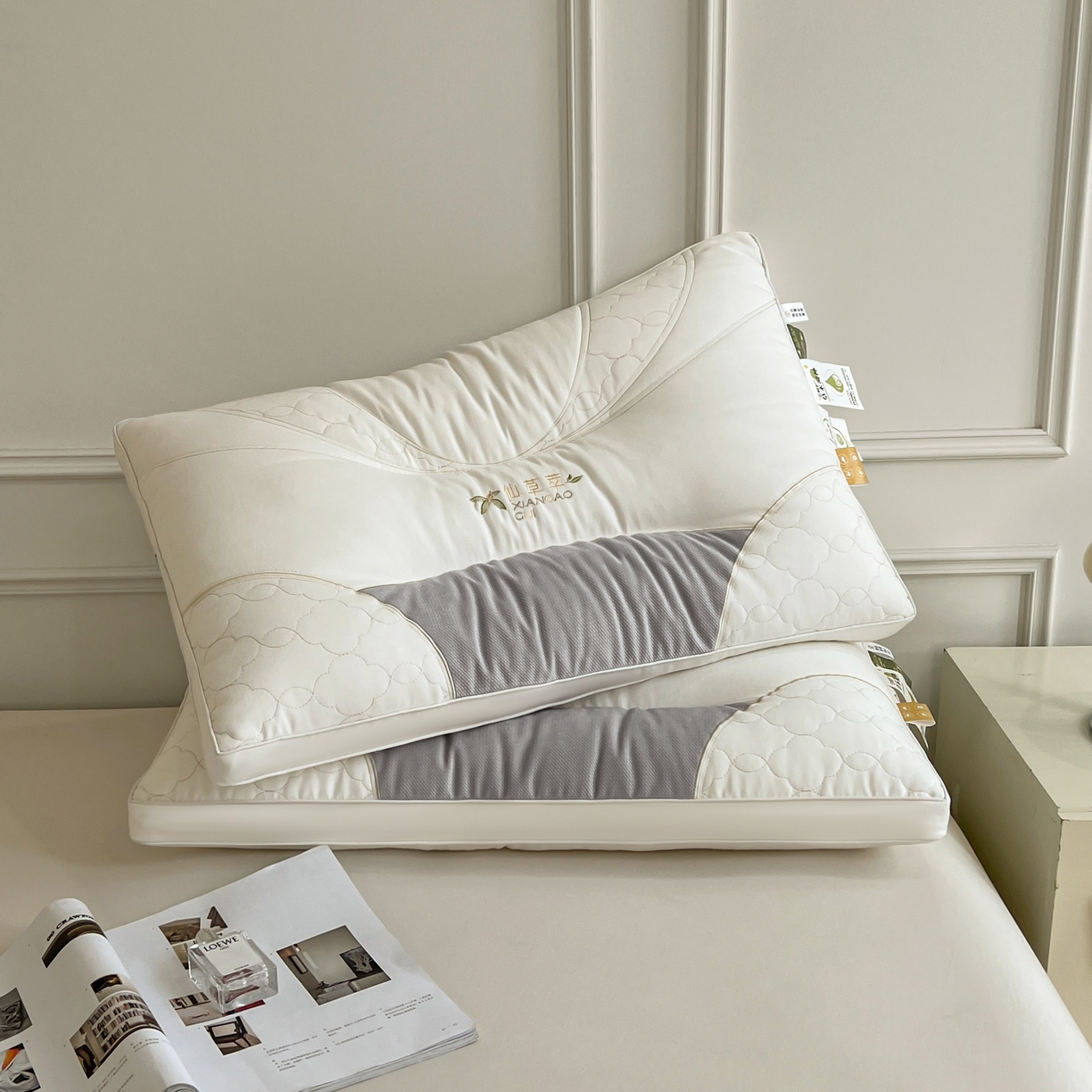 91家纺网 家纺一手货源 找家纺 （总）珍贝家纺 2025新款亲肤舒适仙草萃 枕头枕芯