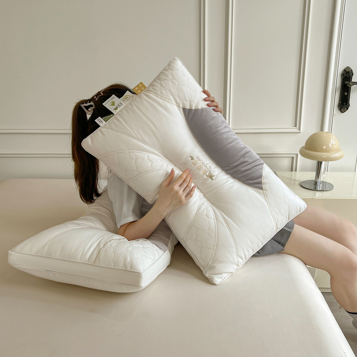 91家纺网 家纺一手货源 找家纺 （总）珍贝家纺 2025新款亲肤舒适仙草萃 枕头枕芯