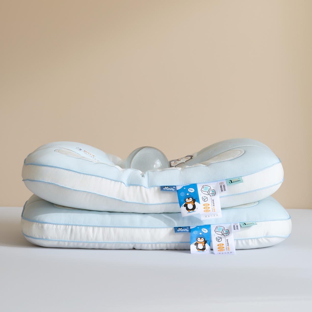 91家纺网 家纺一手货源 找家纺 珍贝家纺 2025新款儿童卡通企鹅枕 枕头枕芯 大企鹅 通用/只