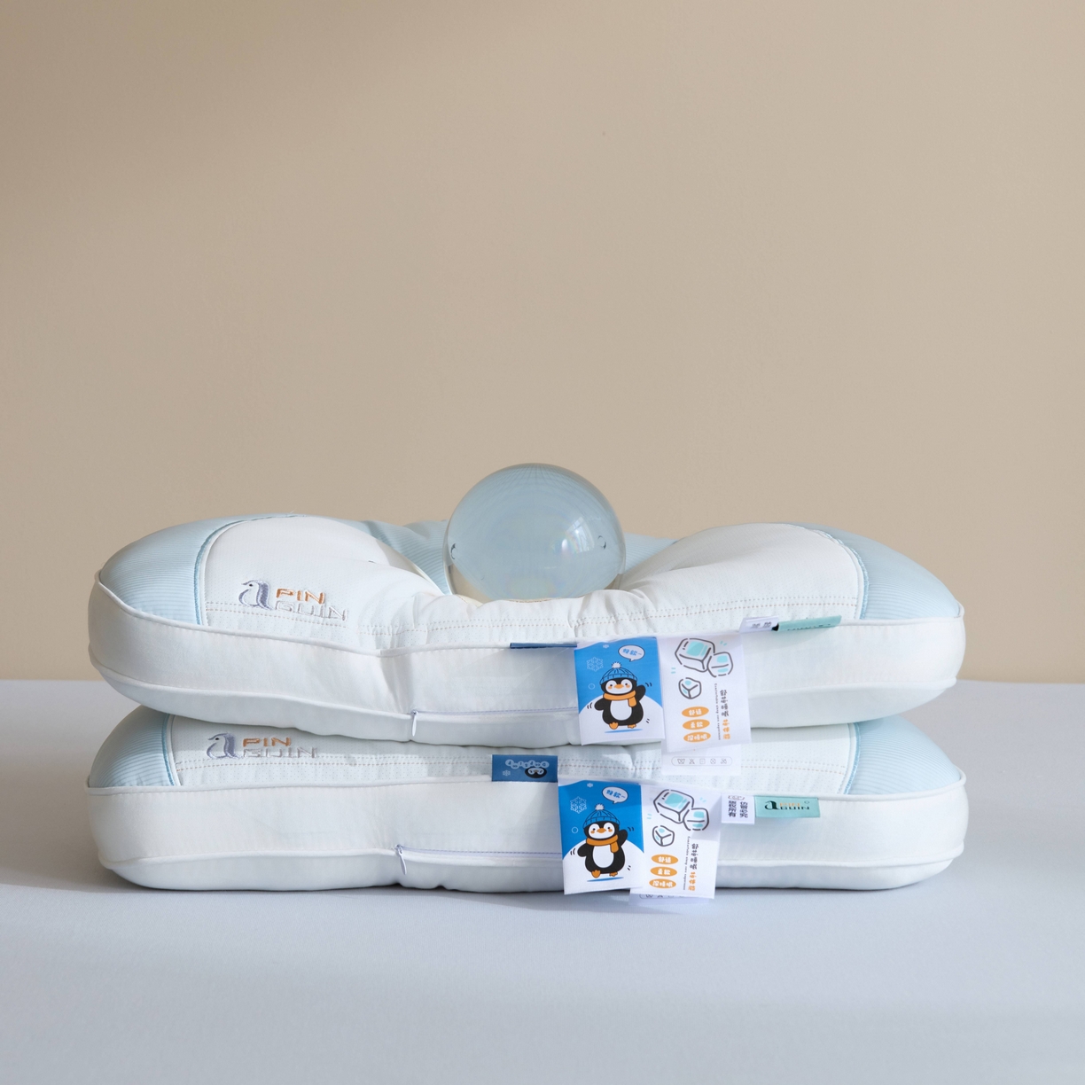 91家纺网 家纺一手货源 找家纺 珍贝家纺 2025新款儿童卡通企鹅枕 枕头枕芯 小企鹅 通用/只