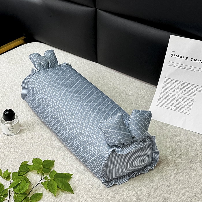 91家纺网 家纺一手货源 找家纺 织布人 2025春夏新款荞麦枕夏季凉感休闲兔子夏凉枕头直播小红书爆款推荐枕芯单枕芯 凉感豆豆休闲兔-蓝色