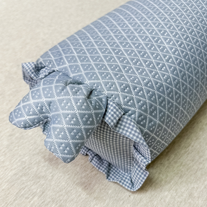 91家纺网 家纺一手货源 找家纺 织布人 2025春夏新款荞麦枕夏季凉感休闲兔子夏凉枕头直播小红书爆款推荐枕芯单枕芯 凉感豆豆休闲兔-蓝色