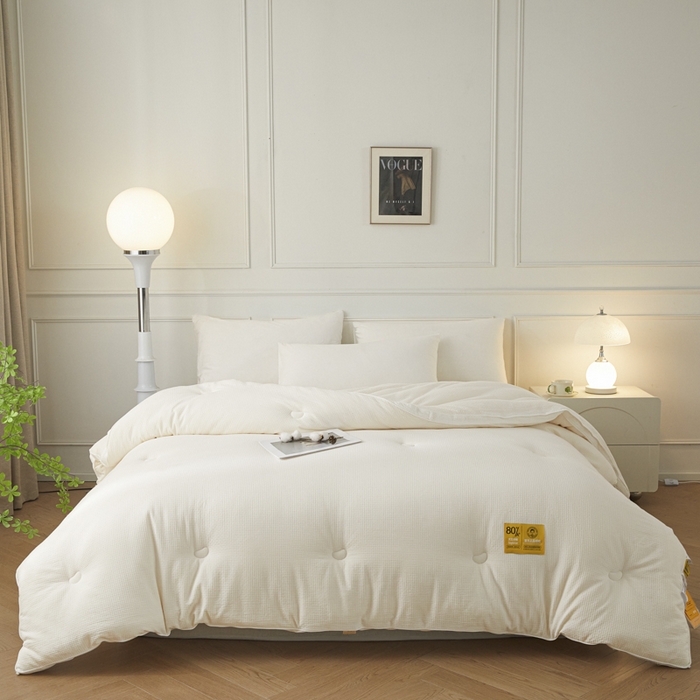 91家纺网 家纺一手货源 找家纺 （总）曼尼 2025 新款A类新疆原生态棉纯棉李官奇80%高含量大豆被冬被官方授权