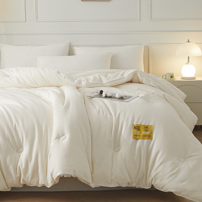 91家纺网 家纺一手货源 找家纺 （总）曼尼 2025 新款A类新疆原生态棉纯棉李官奇80%高含量大豆被冬被官方授权