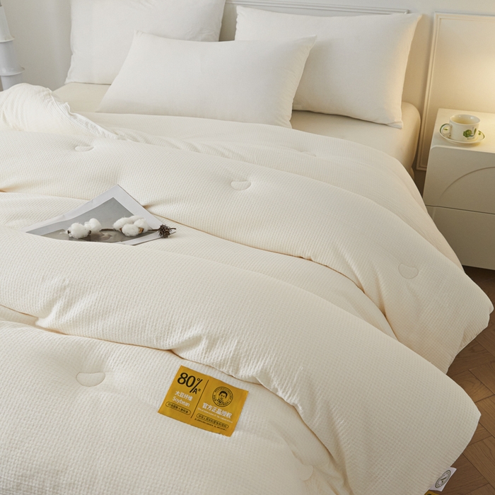 91家纺网 家纺一手货源 找家纺 （总）曼尼 2025 新款A类新疆原生态棉纯棉李官奇80%高含量大豆被冬被官方授权