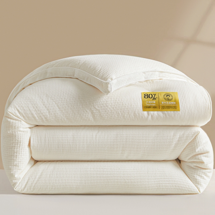 91家纺网 家纺一手货源 找家纺 （总）曼尼 2025 新款A类新疆原生态棉纯棉李官奇80%高含量大豆被冬被官方授权