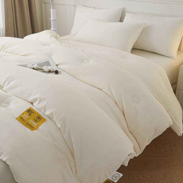 91家纺网 家纺一手货源 找家纺 （总）曼尼 2025 新款A类新疆原生态棉纯棉李官奇80%高含量大豆被冬被官方授权