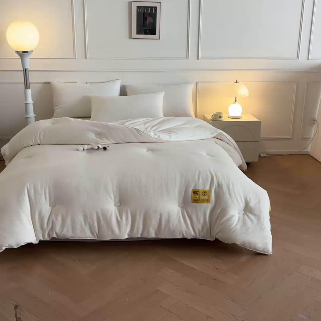 91家纺网 家纺一手货源 找家纺 （总）曼尼 2025 新款A类新疆原生态棉纯棉李官奇80%高含量大豆被冬被官方授权