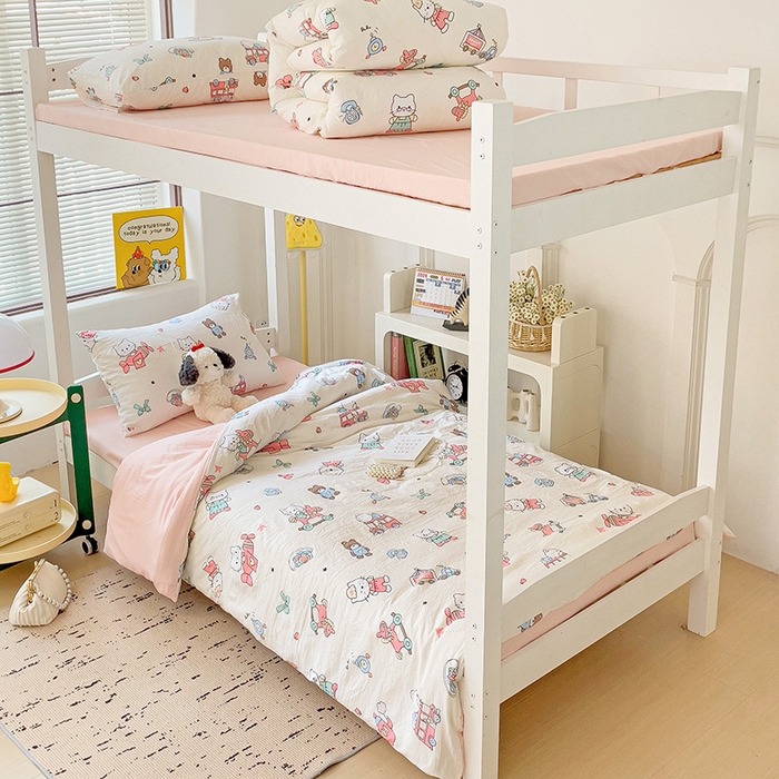 91家纺网 家纺一手货源 找家纺 海岛哥哥 2025新款云朵棉宿舍学生三件套 可爱凯蒂