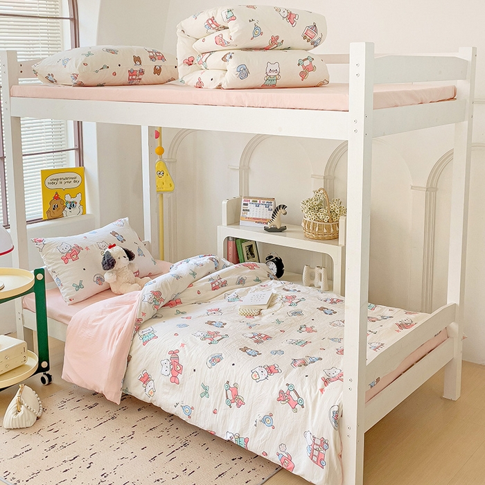 91家纺网 家纺一手货源 找家纺 海岛哥哥 2025新款云朵棉宿舍学生三件套 可爱凯蒂