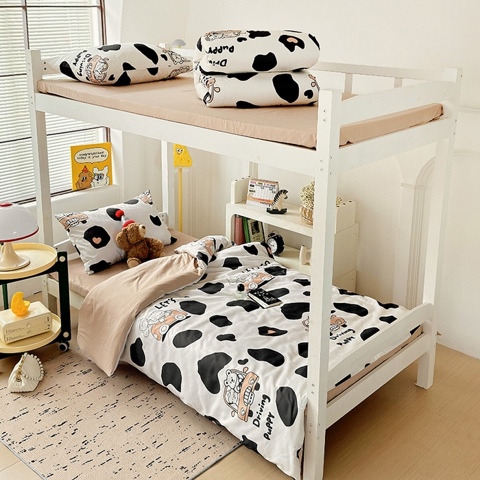 91家纺网 家纺一手货源 找家纺 海岛哥哥 2025新款云朵棉宿舍学生三件套 快乐假期