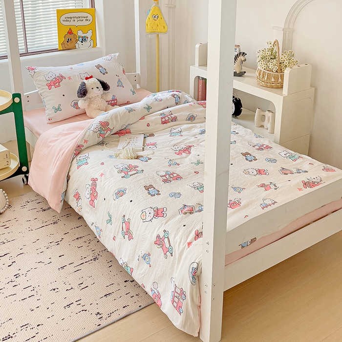 91家纺网 家纺一手货源 找家纺 海岛哥哥 2025新款云朵棉宿舍学生三件套 可爱凯蒂