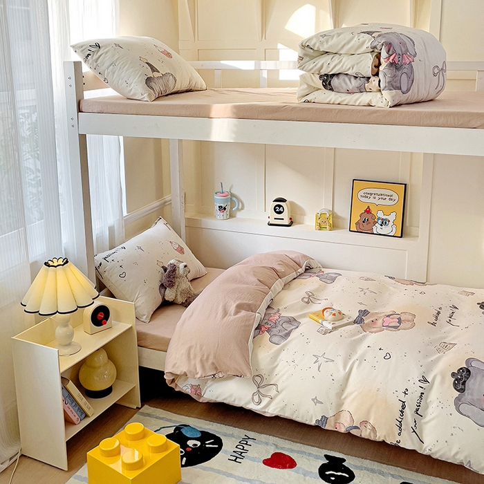 91家纺网 家纺一手货源 找家纺 （总）海岛哥哥 2025新款云朵棉宿舍学生三件套