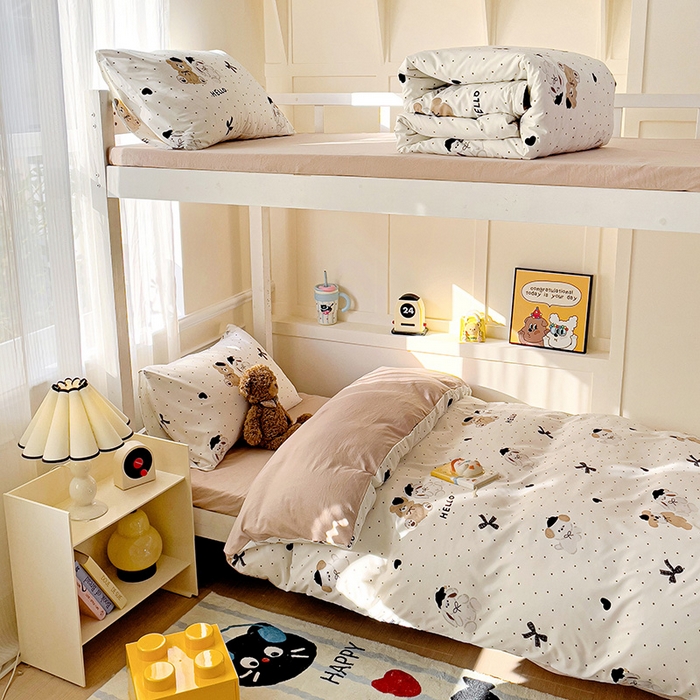 91家纺网 家纺一手货源 找家纺 （总）海岛哥哥 2025新款云朵棉宿舍学生三件套