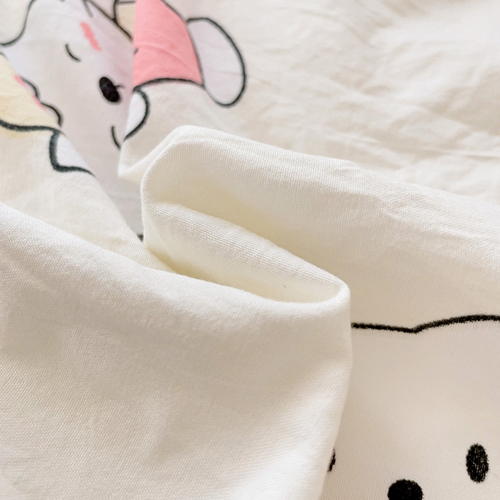 91家纺网 家纺一手货源 找家纺 海岛哥哥 2025新款云朵棉宿舍学生三件套 可爱凯蒂