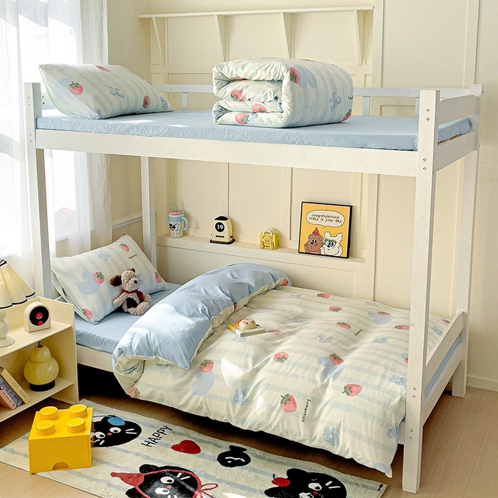 91家纺网 家纺一手货源 找家纺 （总）海岛哥哥 2025新款云朵棉宿舍学生三件套