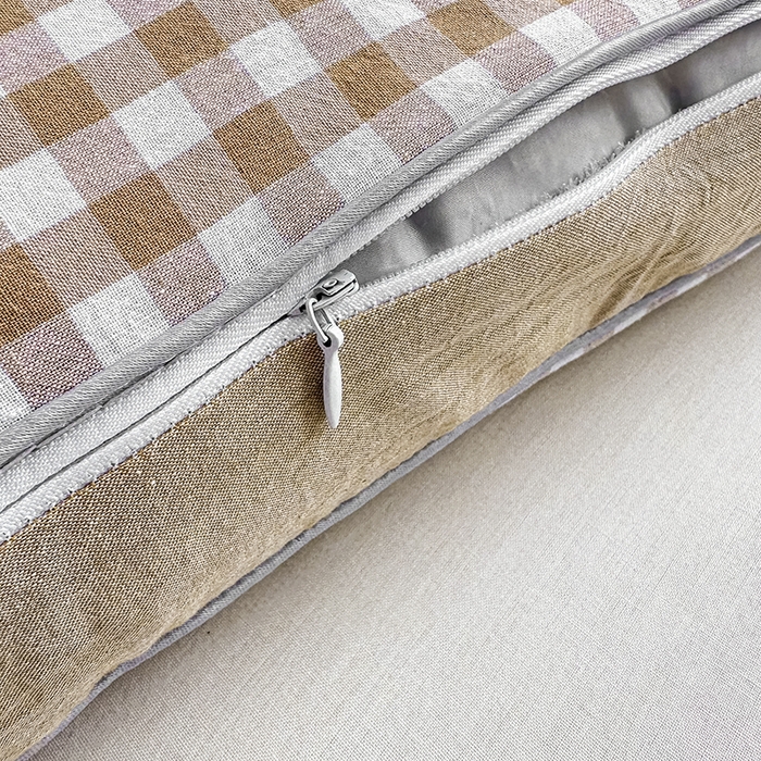 91家纺网 家纺一手货源 找家纺 织布人 2025春夏新款荞麦枕无印风全棉纯棉水洗棉荞麦面包枕头学生成人护颈硬枕芯单枕芯 全棉无印立体荞麦枕-千野