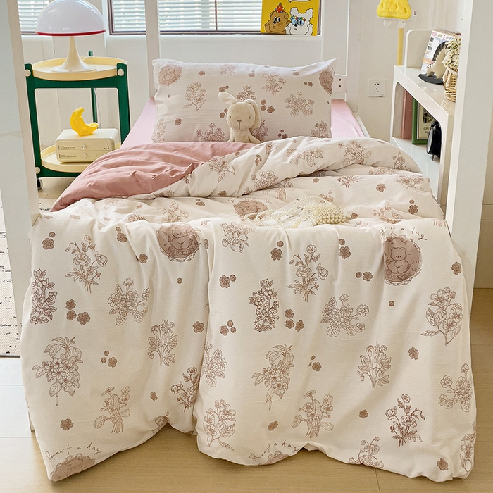 91家纺网 家纺一手货源 找家纺 （总）海岛哥哥 2025新款云朵棉宿舍学生三件套