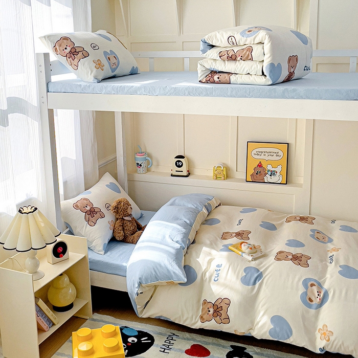 91家纺网 家纺一手货源 找家纺 （总）海岛哥哥 2025新款云朵棉宿舍学生三件套