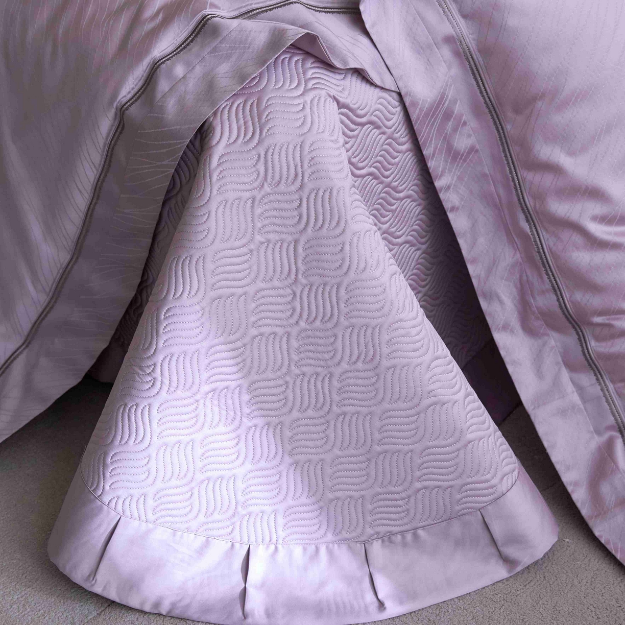 91家纺网 家纺一手货源 找家纺 2025春夏新款天丝棉提花夏被夏凉被空调被四件套床盖款 织锦【券后不低于538】 织锦 紫色