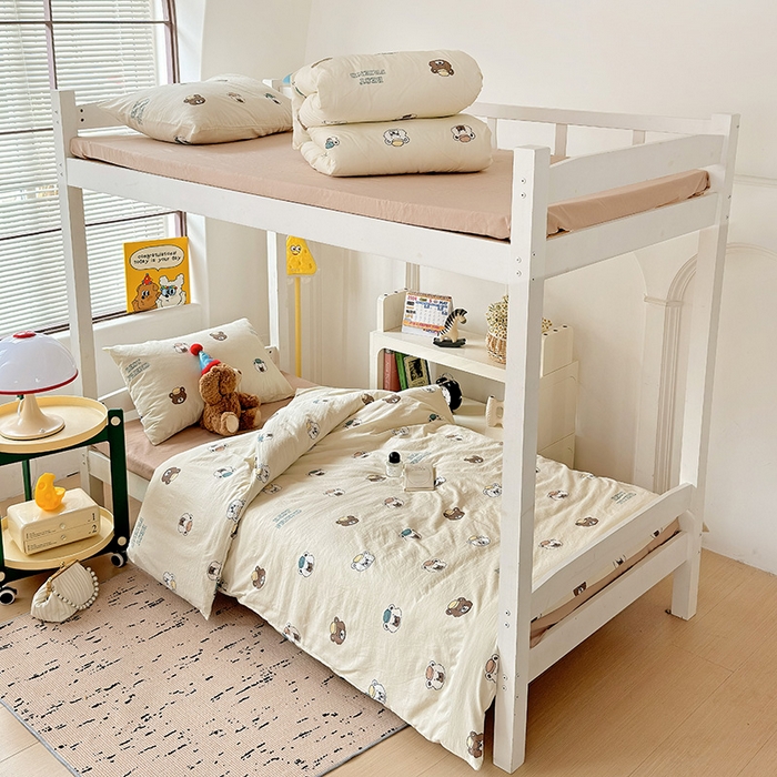 海岛哥哥 2025新款云朵棉宿舍学生三件套 熊熊公仔