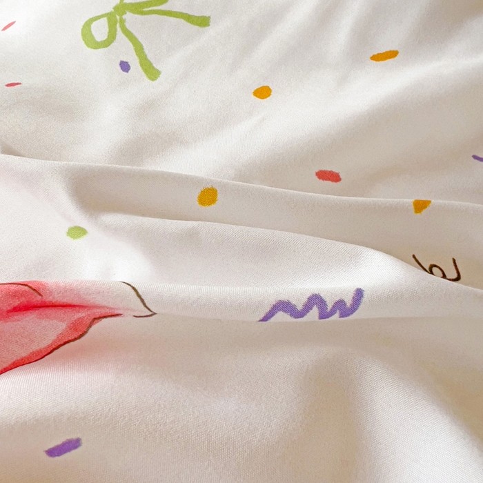 91家纺网 家纺一手货源 找家纺 海岛哥哥 2025新款云朵棉宿舍学生三件套 彩色蝴蝶