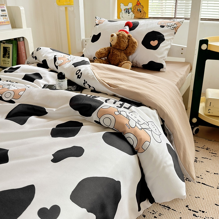 91家纺网 家纺一手货源 找家纺 海岛哥哥 2025新款云朵棉宿舍学生三件套 快乐假期