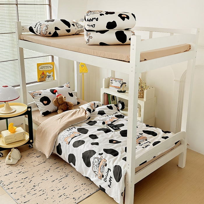 91家纺网 家纺一手货源 找家纺 海岛哥哥 2025新款云朵棉宿舍学生三件套 快乐假期