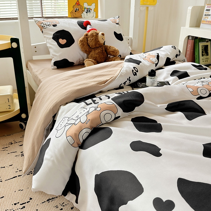 91家纺网 家纺一手货源 找家纺 海岛哥哥 2025新款云朵棉宿舍学生三件套 快乐假期